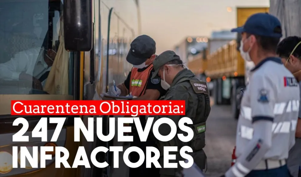 Cada vez más aprehendidos por no cumplir la cuarentena obligatoria