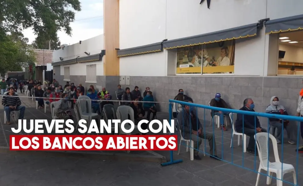 Los bancos abrirán el jueves santo para pagar jubilaciones