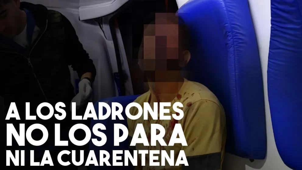 Robó en una obra y cuando lo detuvieron se autoagredió