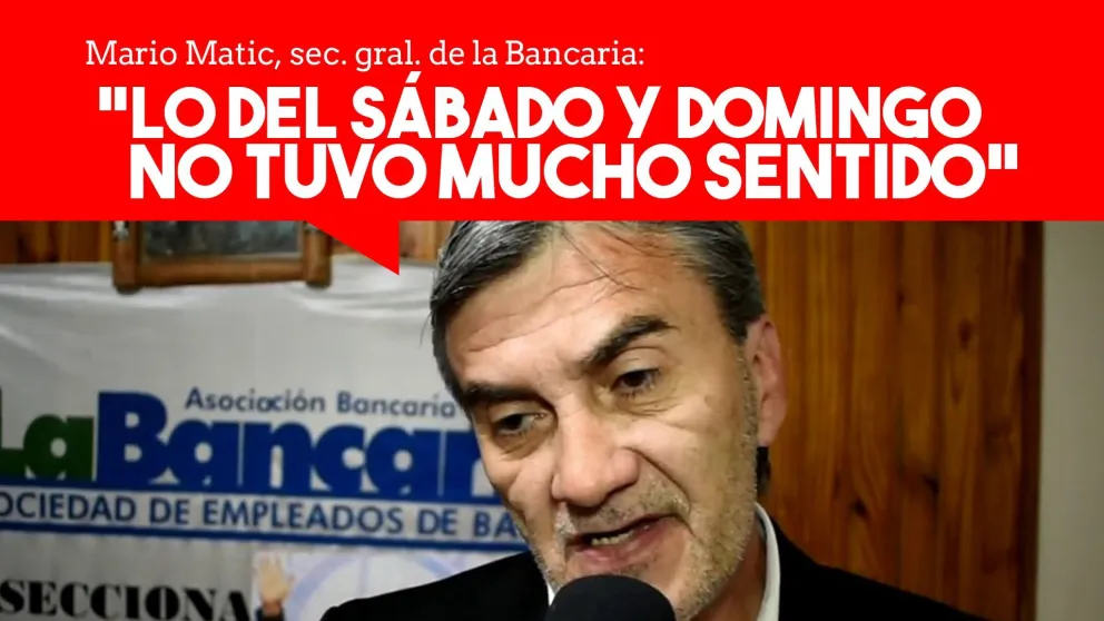 Mario Matic: "Lo del sábado y domingo no tuvo mucho sentido"