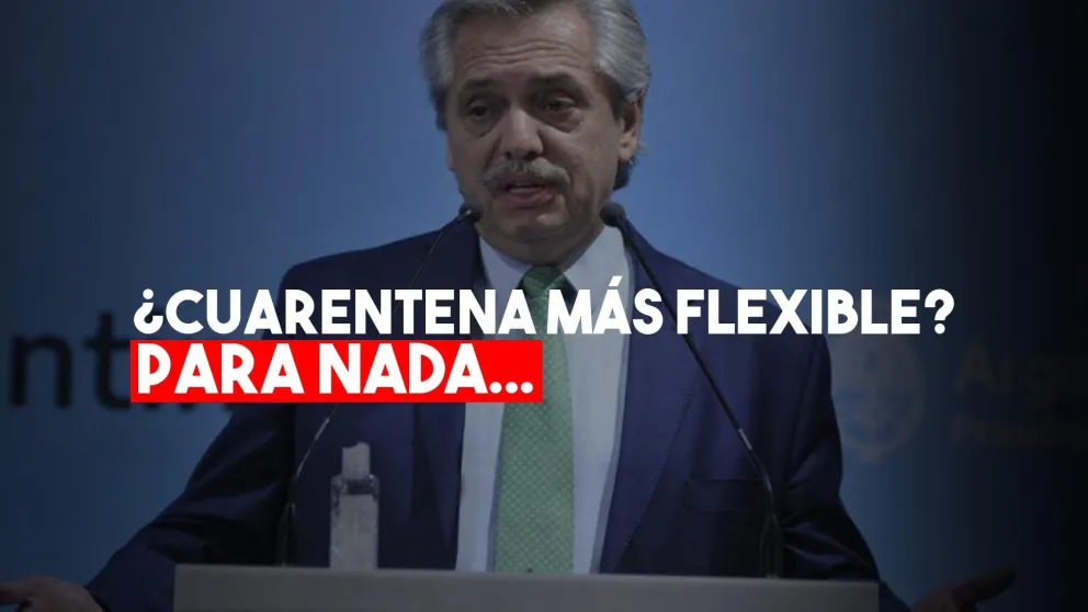 Alberto Fernández: "La cuarentena no se va a flexibilizar, en centros urbanos será más estricta"