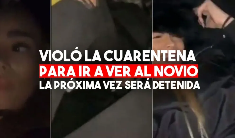 Coronavirus: se escondió en el baúl de un taxi para ver a su novio y lo publicó en redes