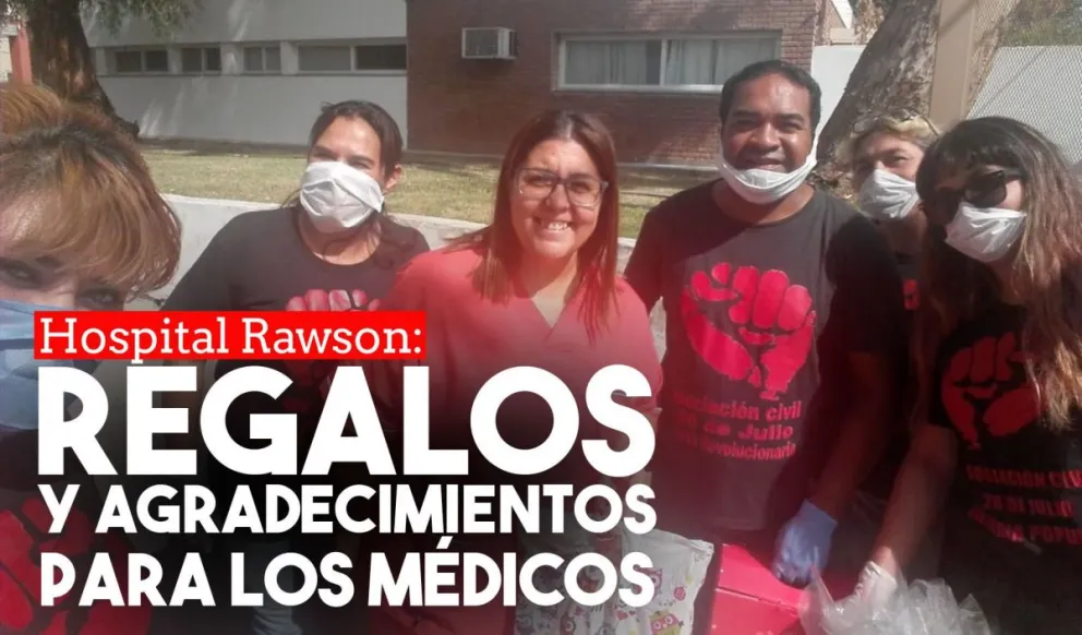 Una asociación civil le regaló huevos de pascuas al personal sanitario del hospital