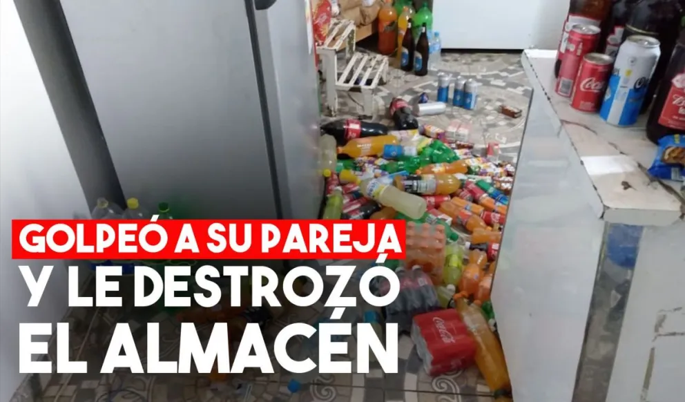 Golpeó brutalmente a su pareja, le dio vuelta el almacén y terminó detenido
