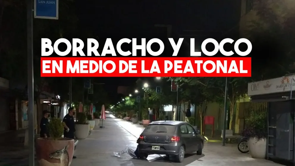 Tenía 2,0 de alcohol y se metió con su auto a la Peatonal
