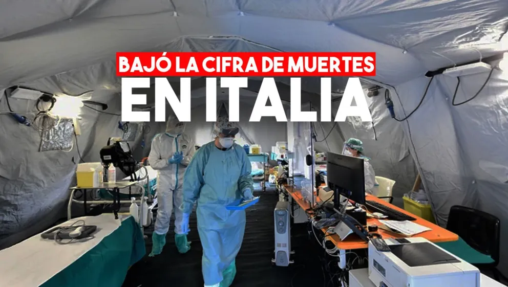Italia registró el número más bajo de muertes en tres semanas