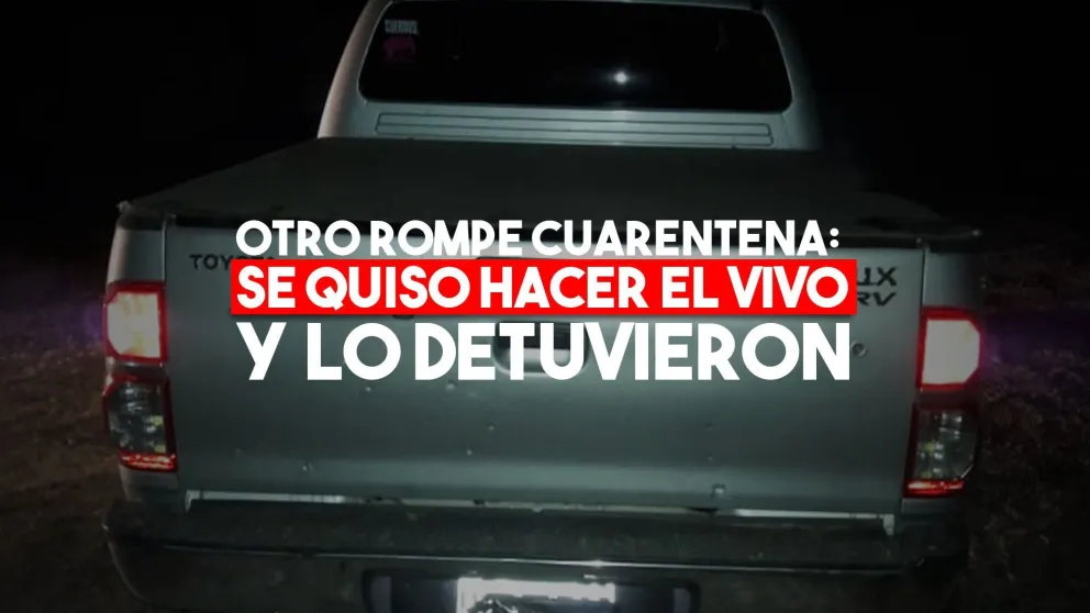 Violó la cuarentena, llevaba la patente tapada y quiso evadir un control policial