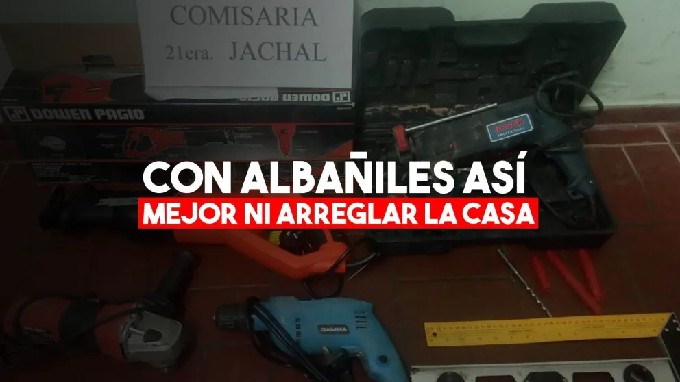 Un albañil detenido por robar las herramientas de su jefe