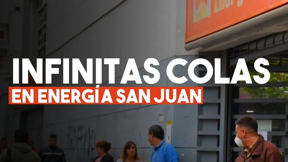 Otra vez, cuadras y cuadras de colas en Energía San Juan