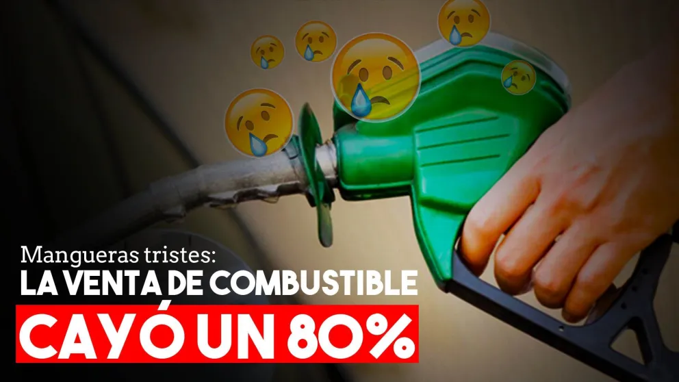 La venta de combustibles cayó un 80% en San Juan