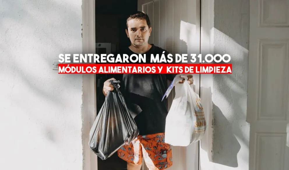 Culminó la entrega de más de 31.000 Módulos Alimentarios de Emergencia