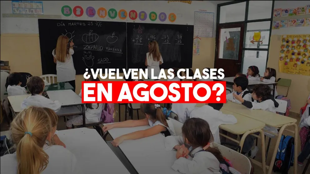 Desde Educación anunciaron la posibilidad de volver a las clases presenciales en agosto