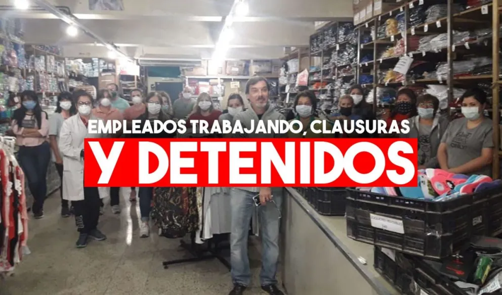 Mirá las fotos del operativo de clausura de Zoberman y deposito de Maxi Brant