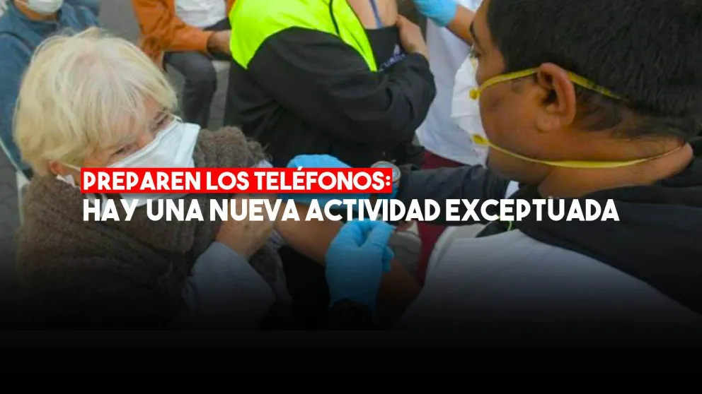 Una nueva actividad exceptuada de la cuarentena