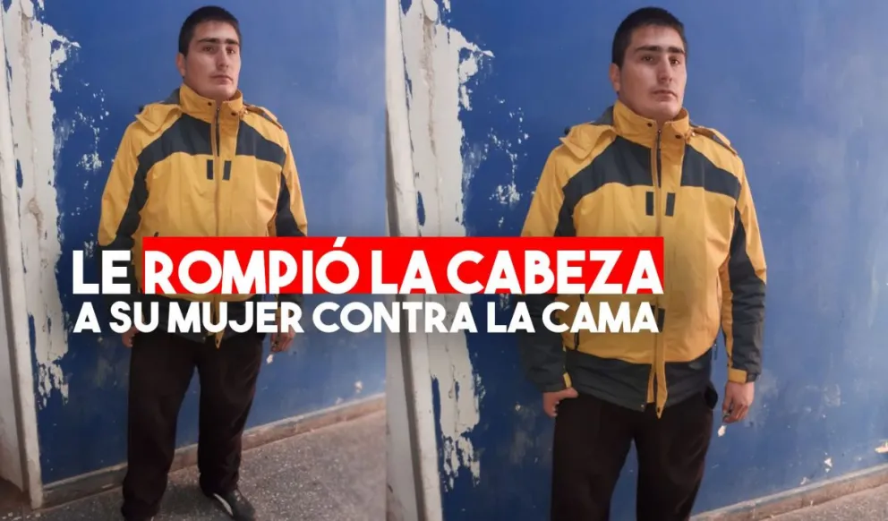 Una mujer denunció a su esposo cuando le curaban un corte en la cabeza