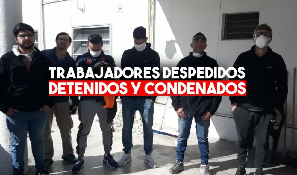 Reclamaban por despidos, terminaron detenidos y condenados por flagrancia