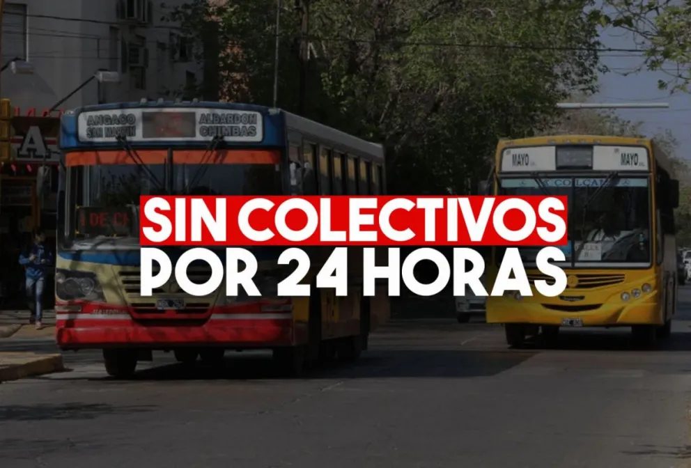 Confirmaron que habrá paro de colectivos desde el mediodía del jueves