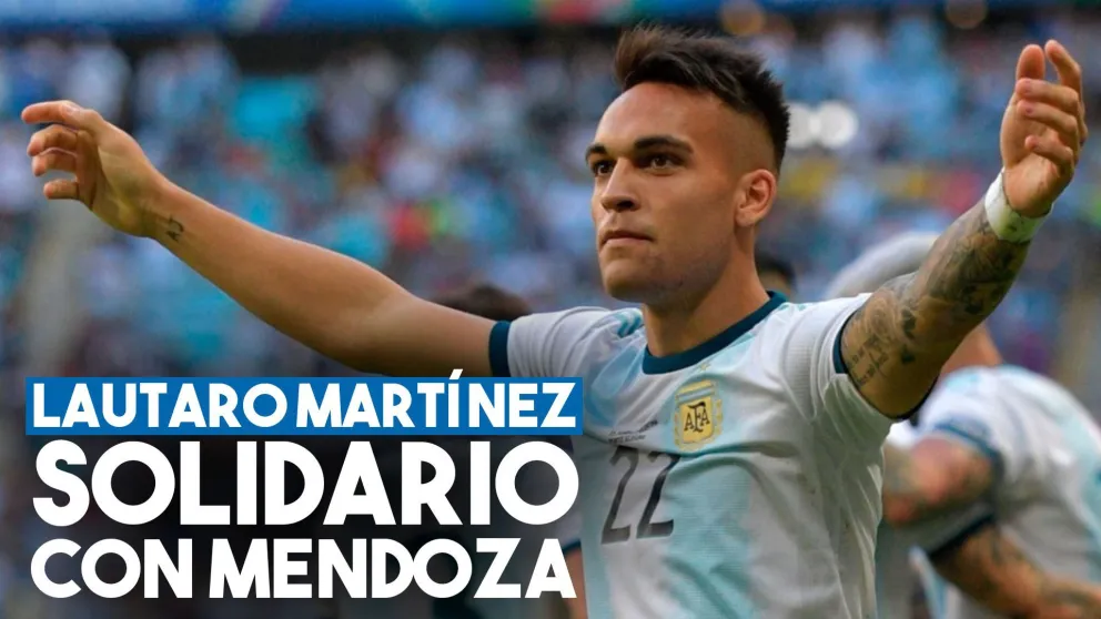 Lautaro Martínez hizo una importante donación para los médicos mendocinos