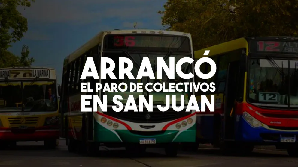 Comenzó el paro de colectivos