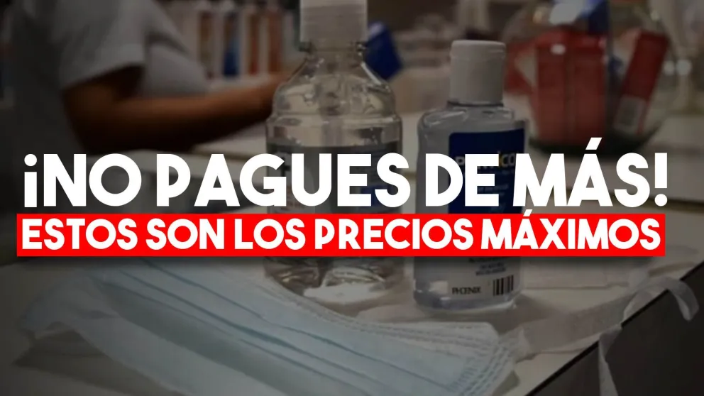 El Gobierno estableció precios máximos para el alcohol en gel y los barbijos