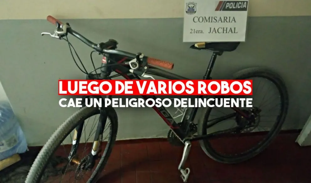 Robando, así atraparon a un joven delincuente, le dieron ocho meses de prisión