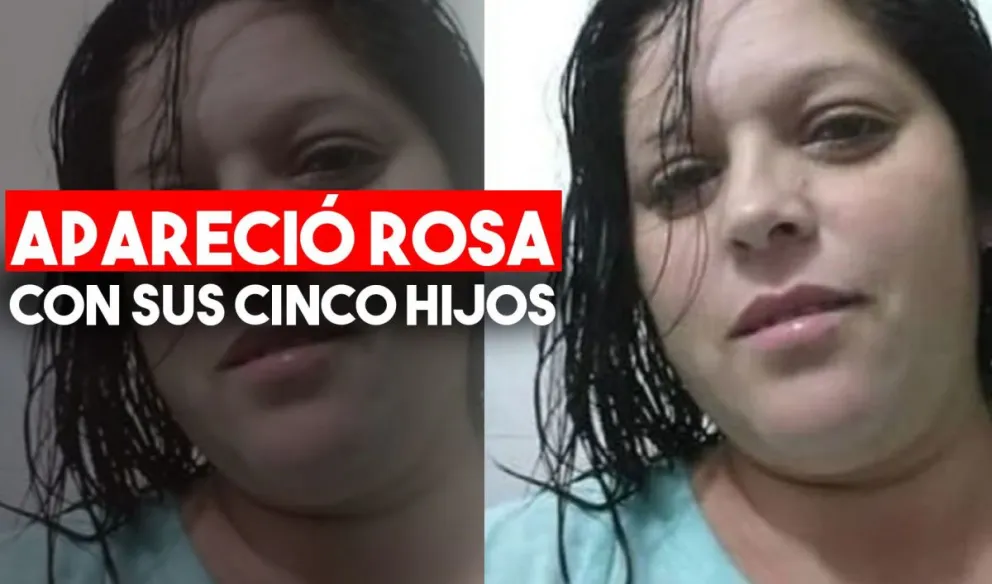 Luego de dos días de búsqueda, Rosa fue hallada junto a sus cinco hijos