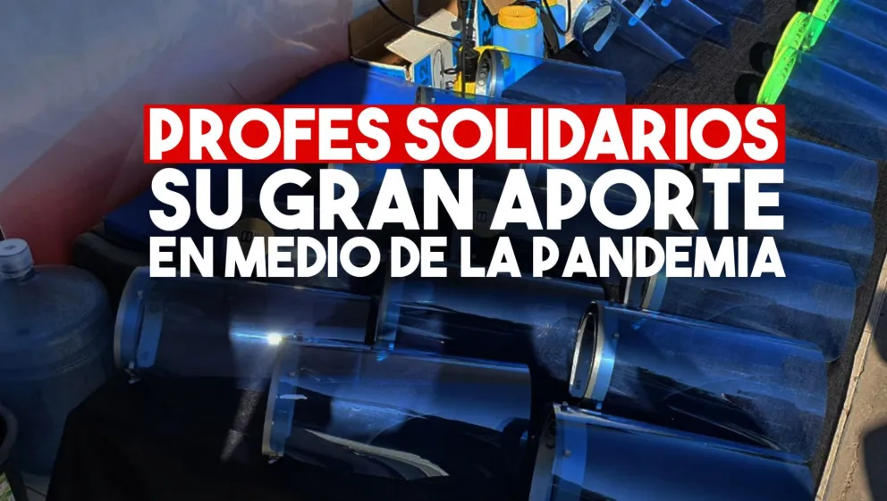 Docentes de la Escuela Boero realizaron máscaras de protección y las donaron