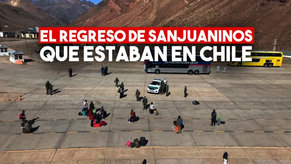 Sanjuaninos que estaban en Chile fueron repatriados