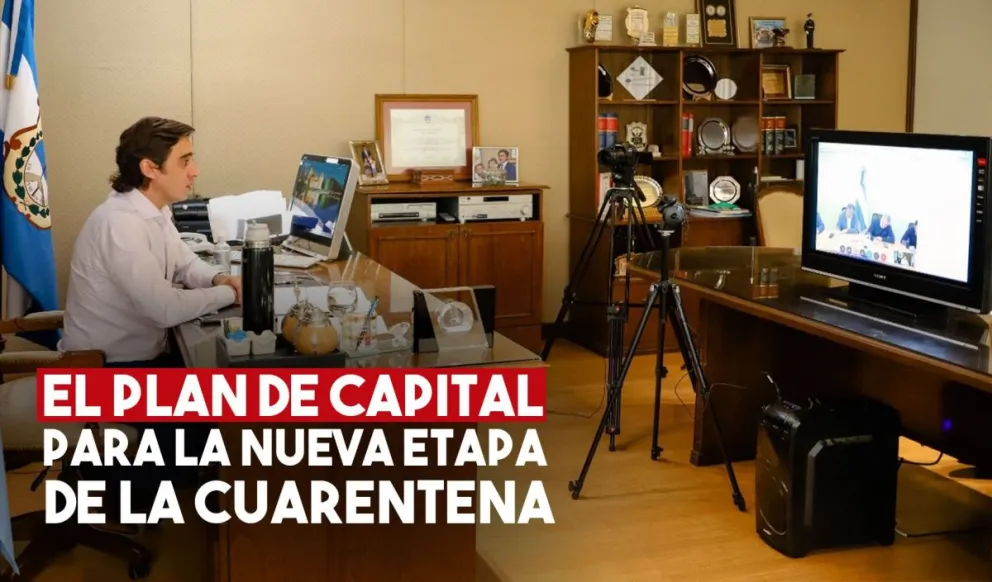 Baistrocchi expuso ante el presidente el plan de Capital para la nueva etapa de cuarentena
