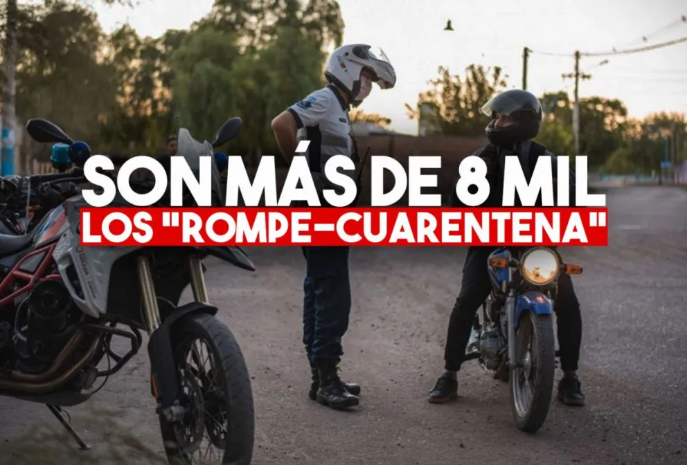 En un mes, más de 8 mil personas fueron aprehendidas por no respetar la cuarentena