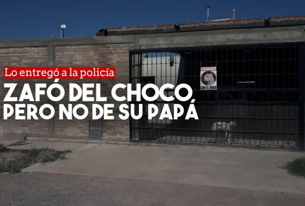 Quiso robar en la casa de sus vecinos, el perro lo atacó y escapó, pero su papá lo entregó