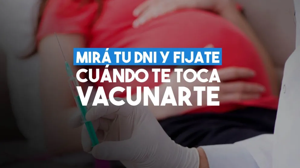 Por terminación de DNI, este martes comienza la vacunación antigripal a embarazadas y niños menores de dos años