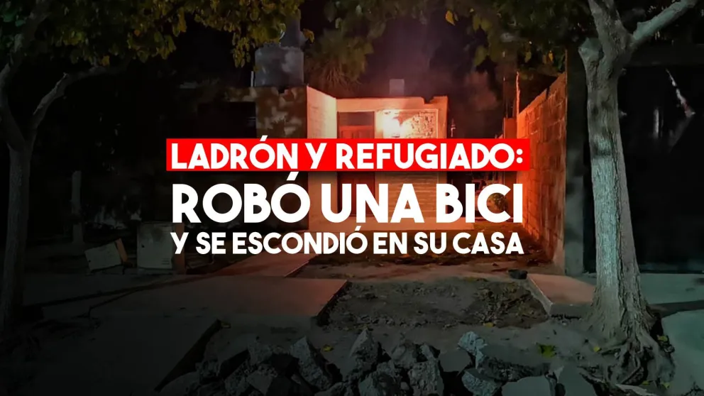 Robó una bicicleta, se escondió en su casa pero igual lo detuvieron