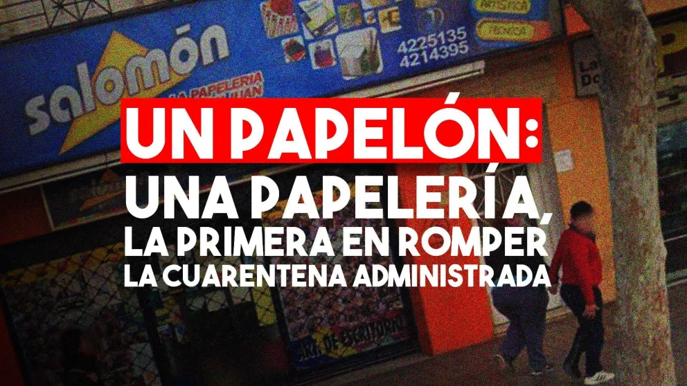 Una papelería, la primería en romper la cuarentena administrada