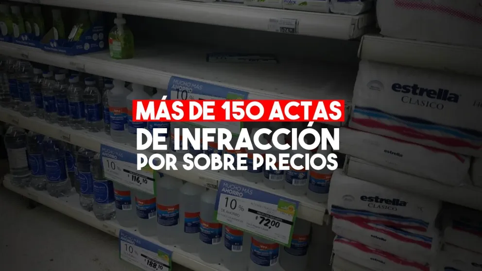 Ya se labraron 150 actas de infracción por sobreprecios en los comercios
