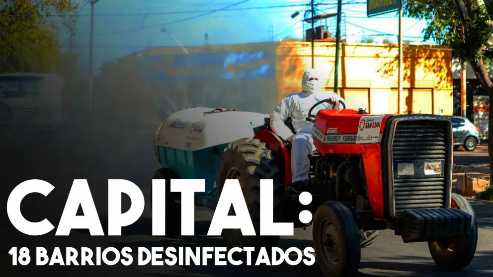 Ya se desinfectaron 18 barrios en Capital