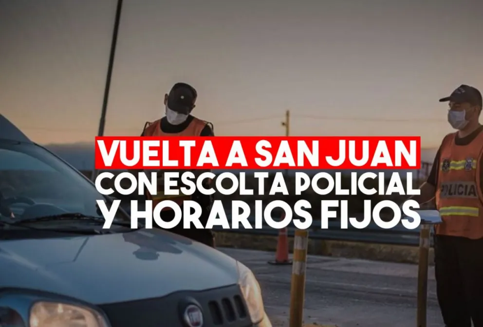 Escoltados por la policía, quienes ingresen a la provincia sólo podrán hacerlo en horarios estipulados