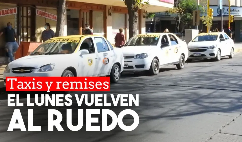 El lunes comenzarán a circular libremente los remises y taxis