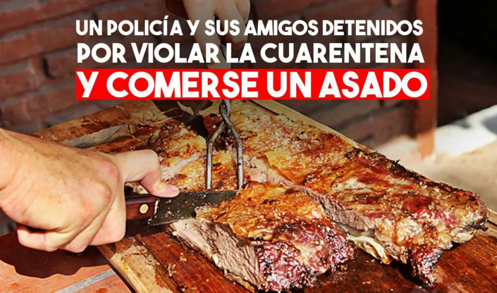 Detienen a un policía sanjuanino por incumplir la cuerentena y comerse un asado
