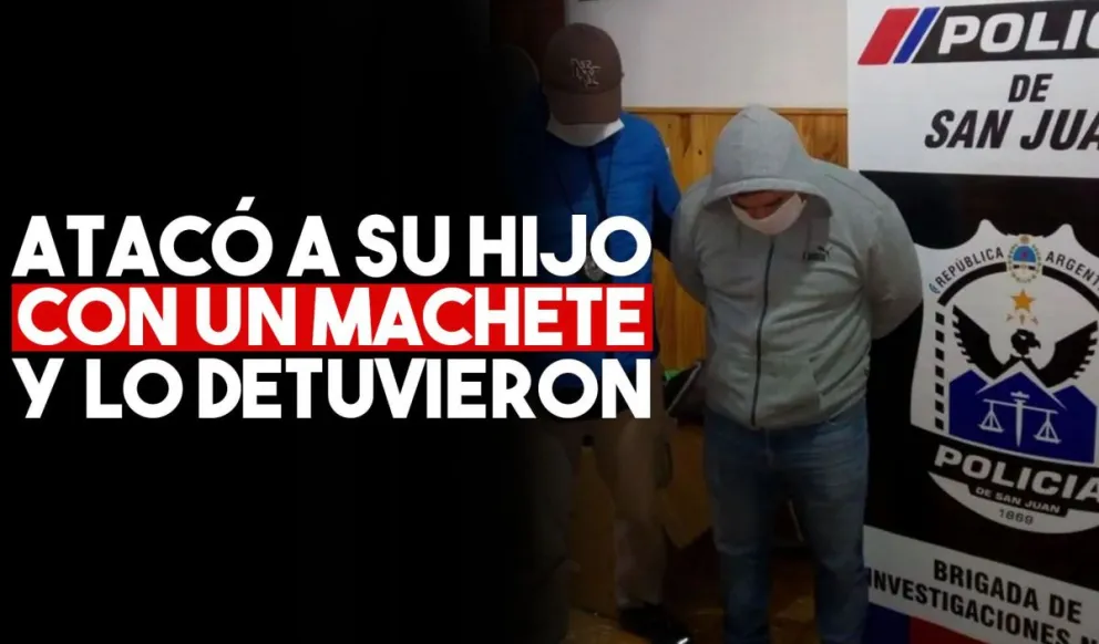 Detuvieron al hombre que atacó a su hijo con un machete