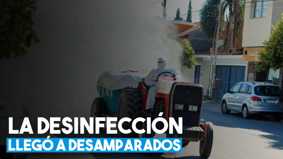 Arrancó al desinfección en barrios de Desamparados