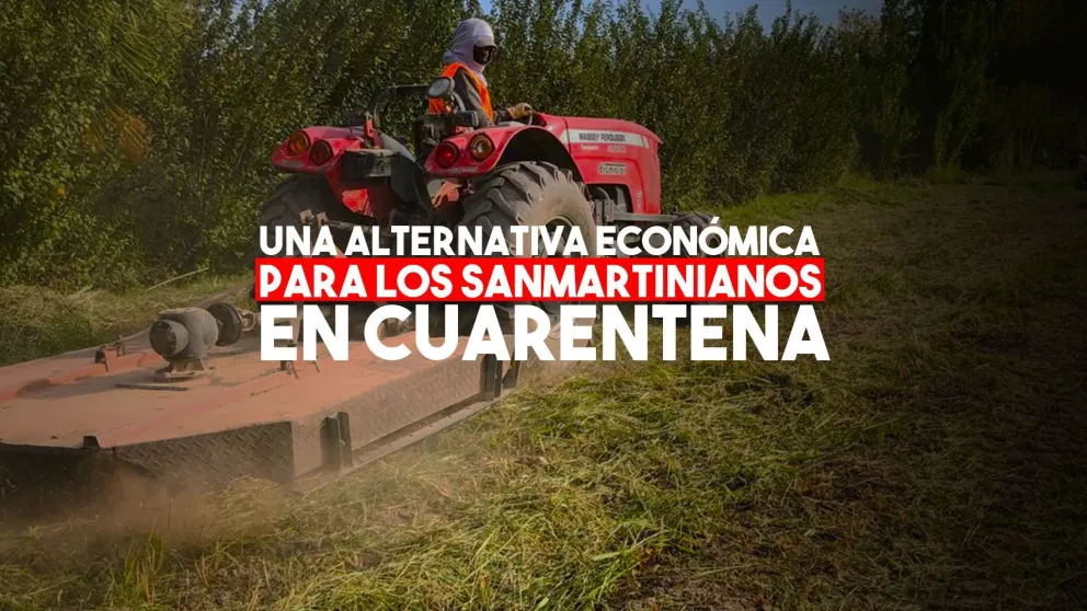 San Martín brindó una herramienta agrícola para que los vecinos generen ingresos