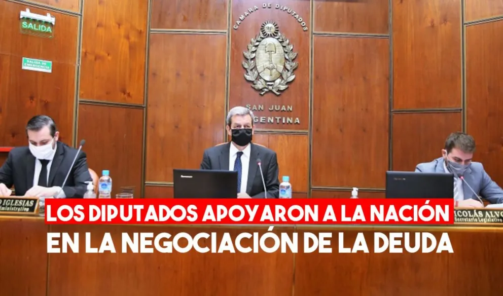 Apoyo unánime a la Nación por negociación de la Deuda Externa