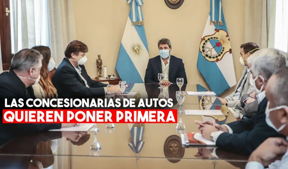 Sergio Uñac se reunió con los propietarios de concesionarias de autos