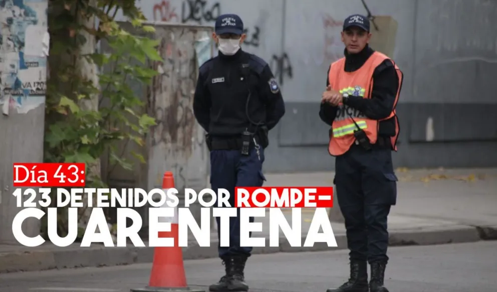 A 43 días de aislamiento se suman 123 nuevos detenidos