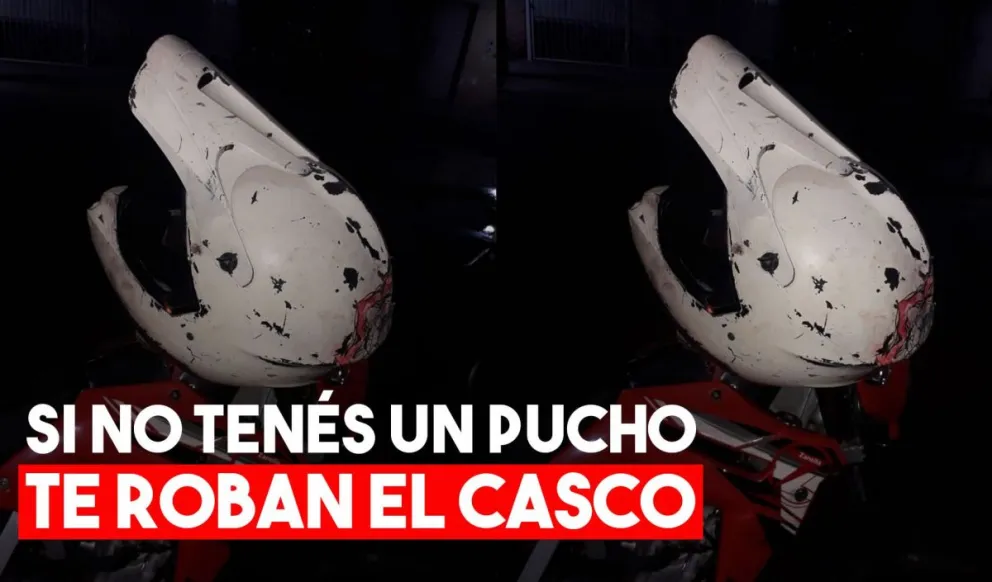 Le pidió un cigarrillo y le terminó robando el casco