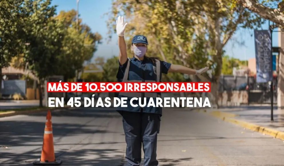 Más de 10.500 aprehendidos en 45 días de cuarentena