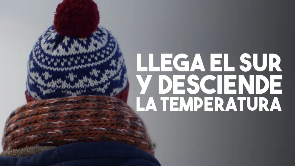 Emitieron un alerta por la llegada de fuerte viento sur y descenso de temperatura