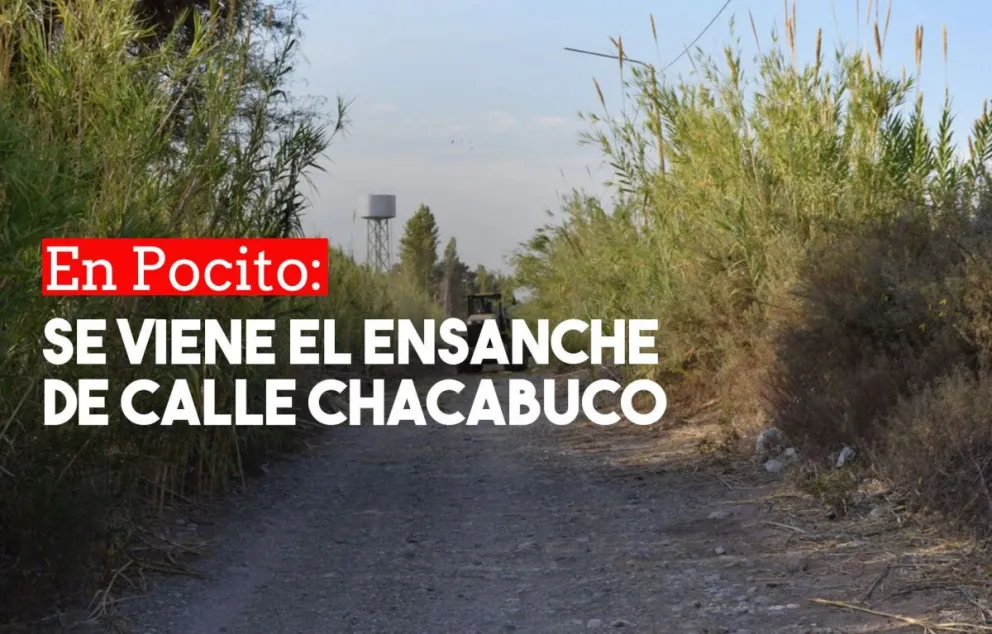 Operativo de limpieza y ensanche de calle Chacabuco