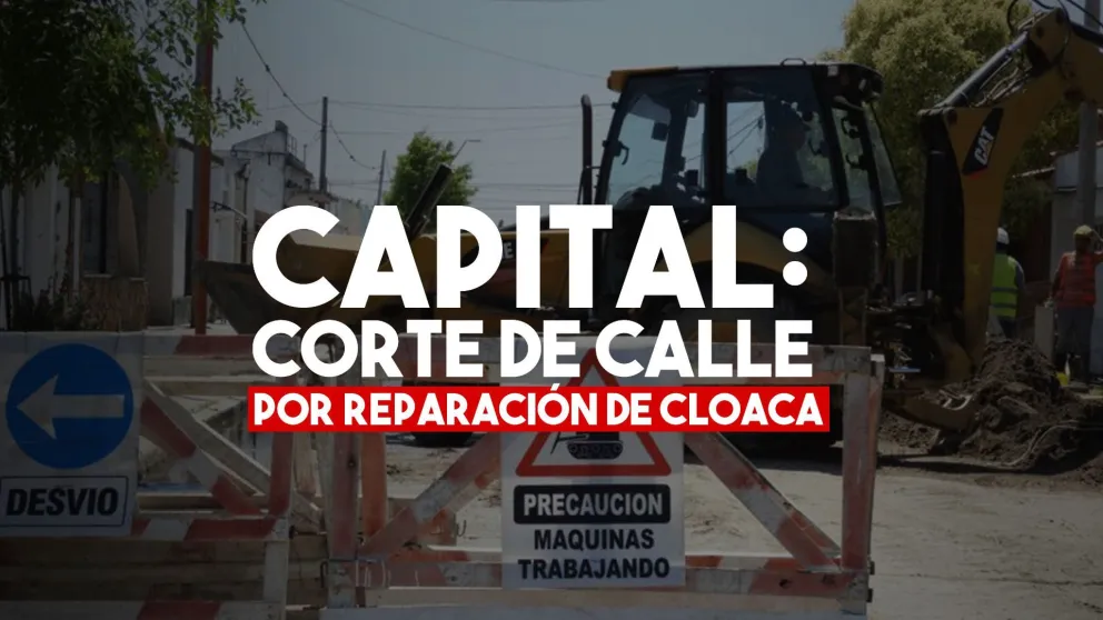 Corte de tránsito en Capital por renovación de un caño cloacal